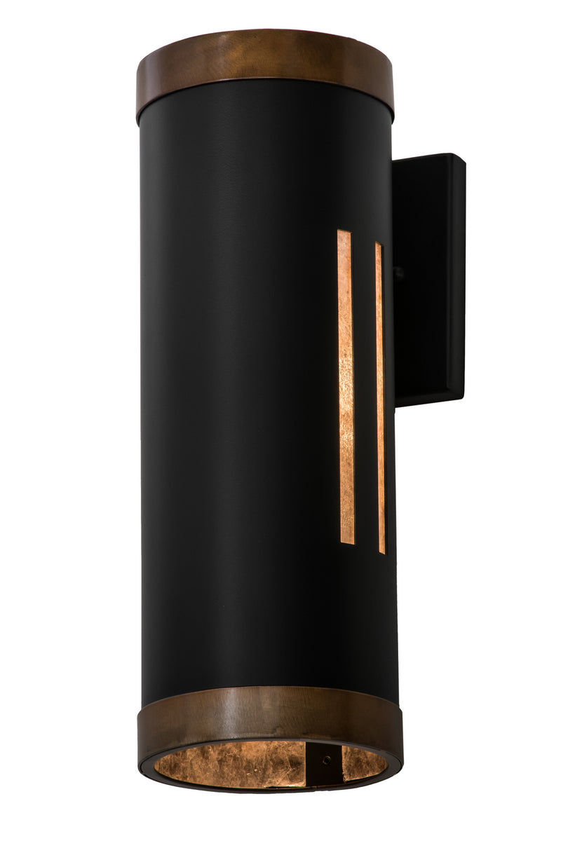 Meyda Tiffany 171933 One Light Wall Sconce, Solar Black