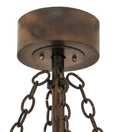 Meyda Tiffany 172092 Eight Light Chandel-Air, Antique Copper,Burnished