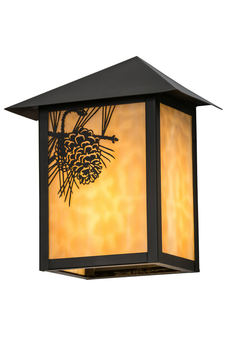 Meyda Tiffany 172290 One Light Wall Sconce, Craftsman Brown