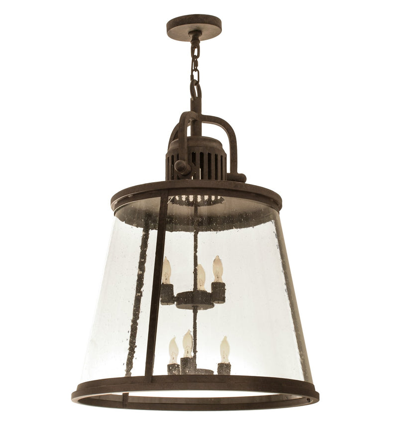 Meyda Tiffany 172344 Six Light Pendant, Coffee Bean