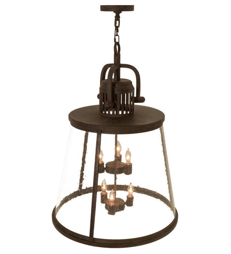 Meyda Tiffany 172344 Six Light Pendant, Coffee Bean