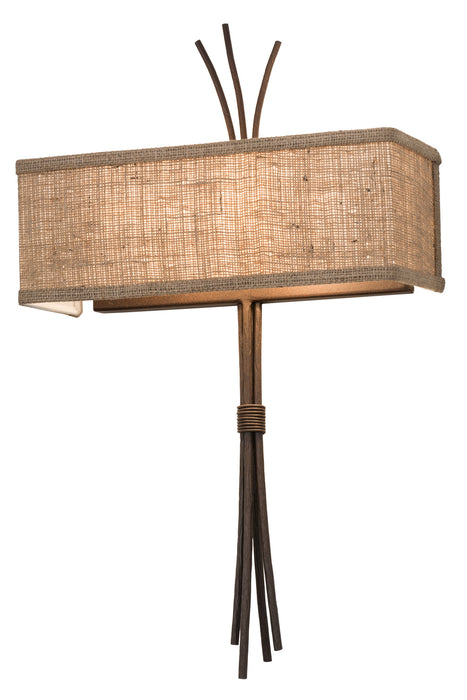 Meyda Tiffany 172402 Two Light Wall Sconce, Cafe Noir