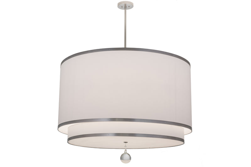 Meyda Tiffany 172611 Eight Light Pendant, Nickel Powder Coat