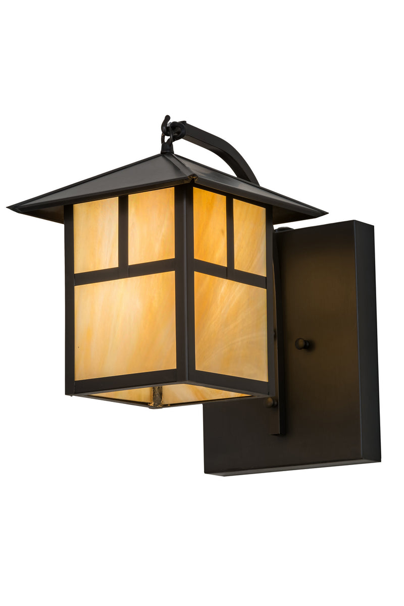 Meyda Tiffany 172641 One Light Wall Sconce, Craftsman Brown