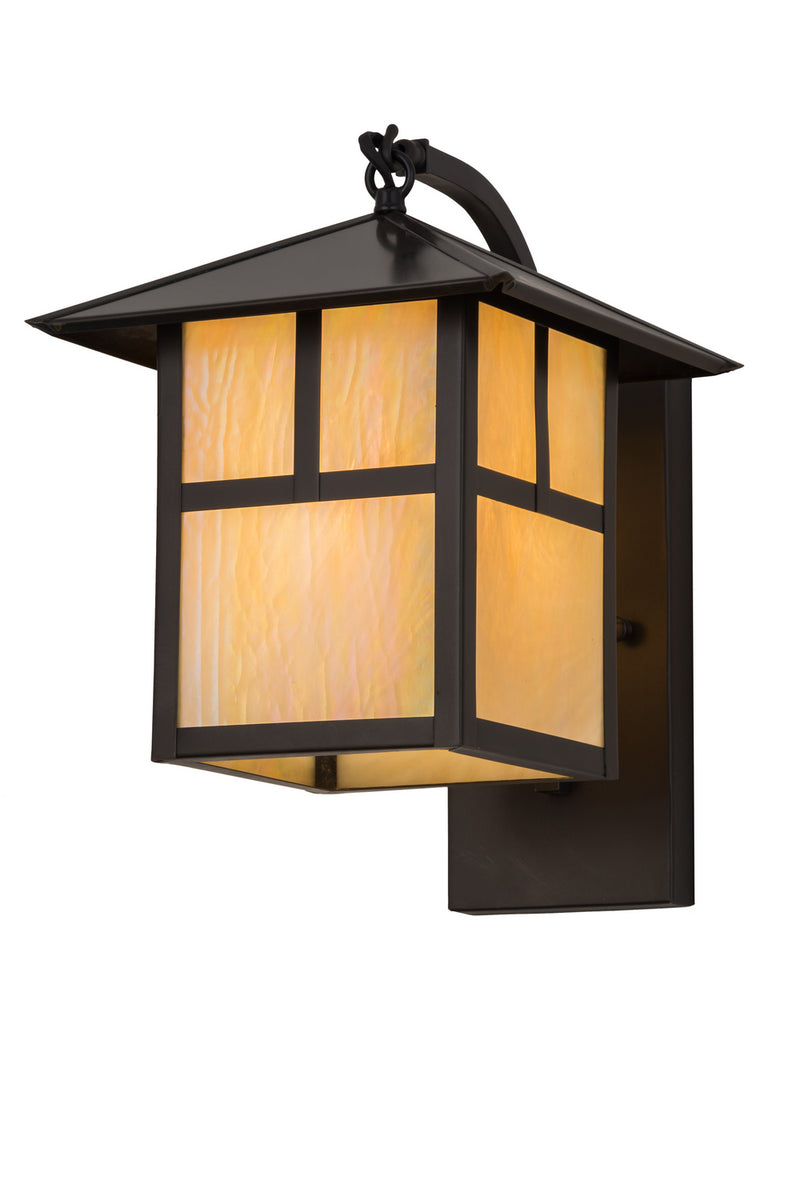 Meyda Tiffany 172643 One Light Wall Sconce, Crtaftsman Brown