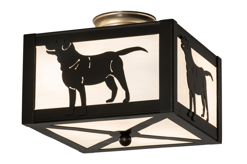 Meyda Tiffany 172790 Two Light Flushmount, Timeless Bronze