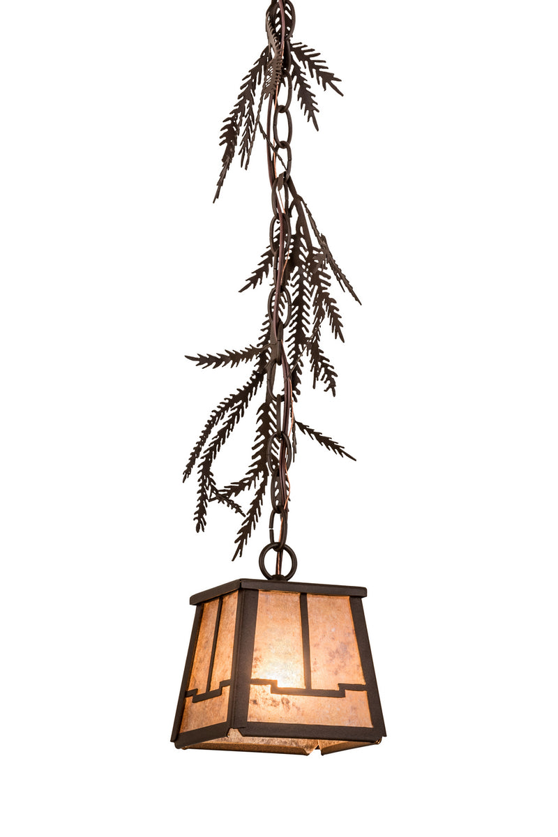 Meyda Tiffany 172854 One Light Mini Pendant, Cafe Noir