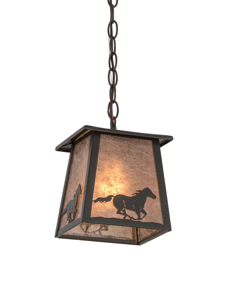 Meyda Tiffany 172895 One Light Pendant, Timeless Bronze