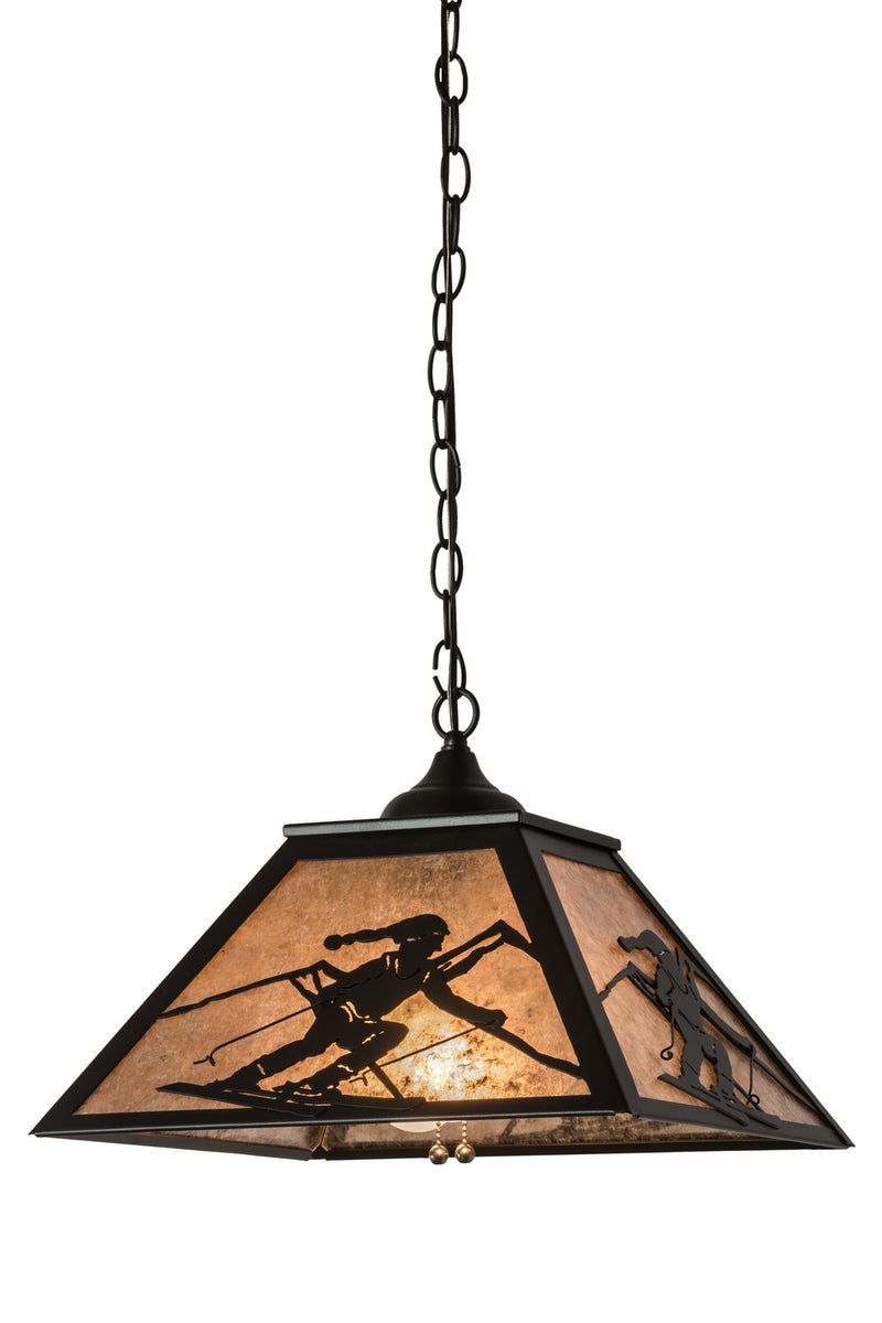 Meyda Tiffany 172946 Two Light Pendant, Textured Black