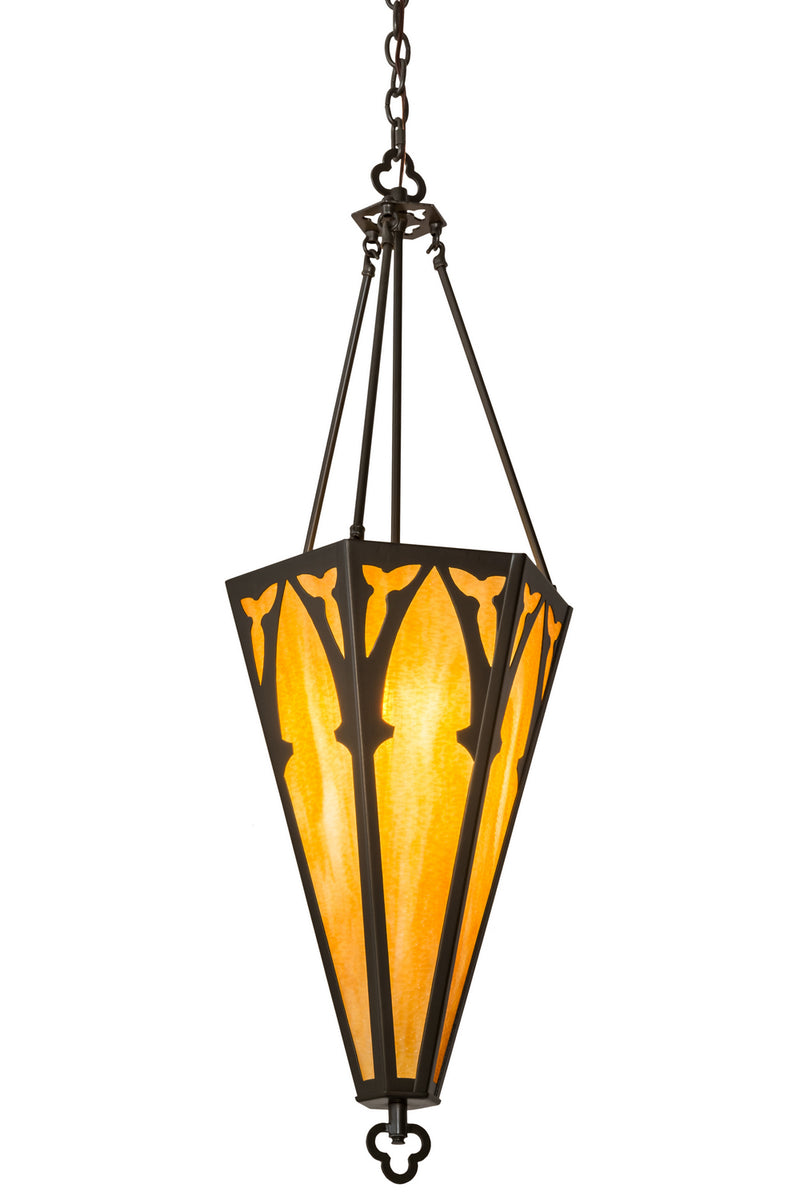 Meyda Tiffany 173027 One Light Pendant, Timeless Bronze