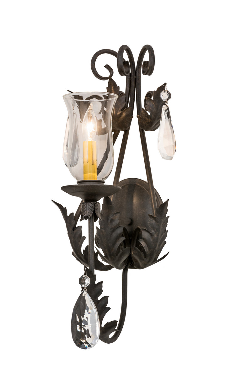 Meyda Tiffany 173177 One Light Wall Sconce, Chestnut