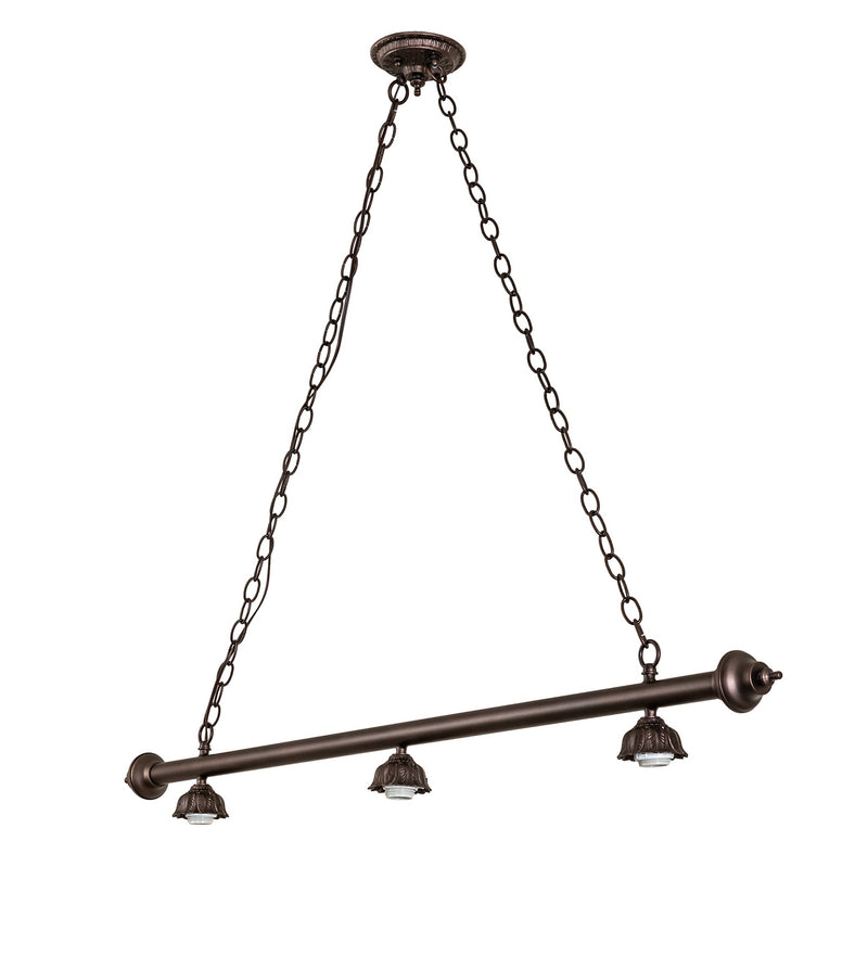 Meyda Tiffany 173252 Three Light Island Pendant Hardware, Mahogany Bronze