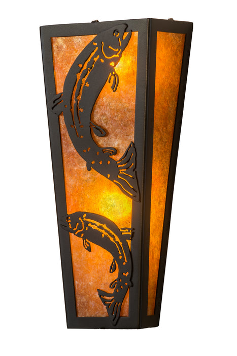 Meyda Tiffany 173307 Two Light Wall Sconce, Timeless Bronze