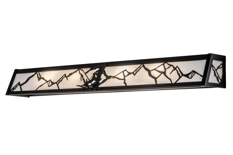 Meyda Tiffany 173311 Four Light Vanity, Textured Black