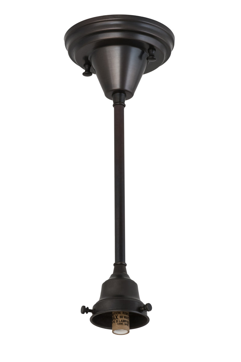 Meyda Tiffany 173466 One Light Pendant Hardware, Craftsman Brown