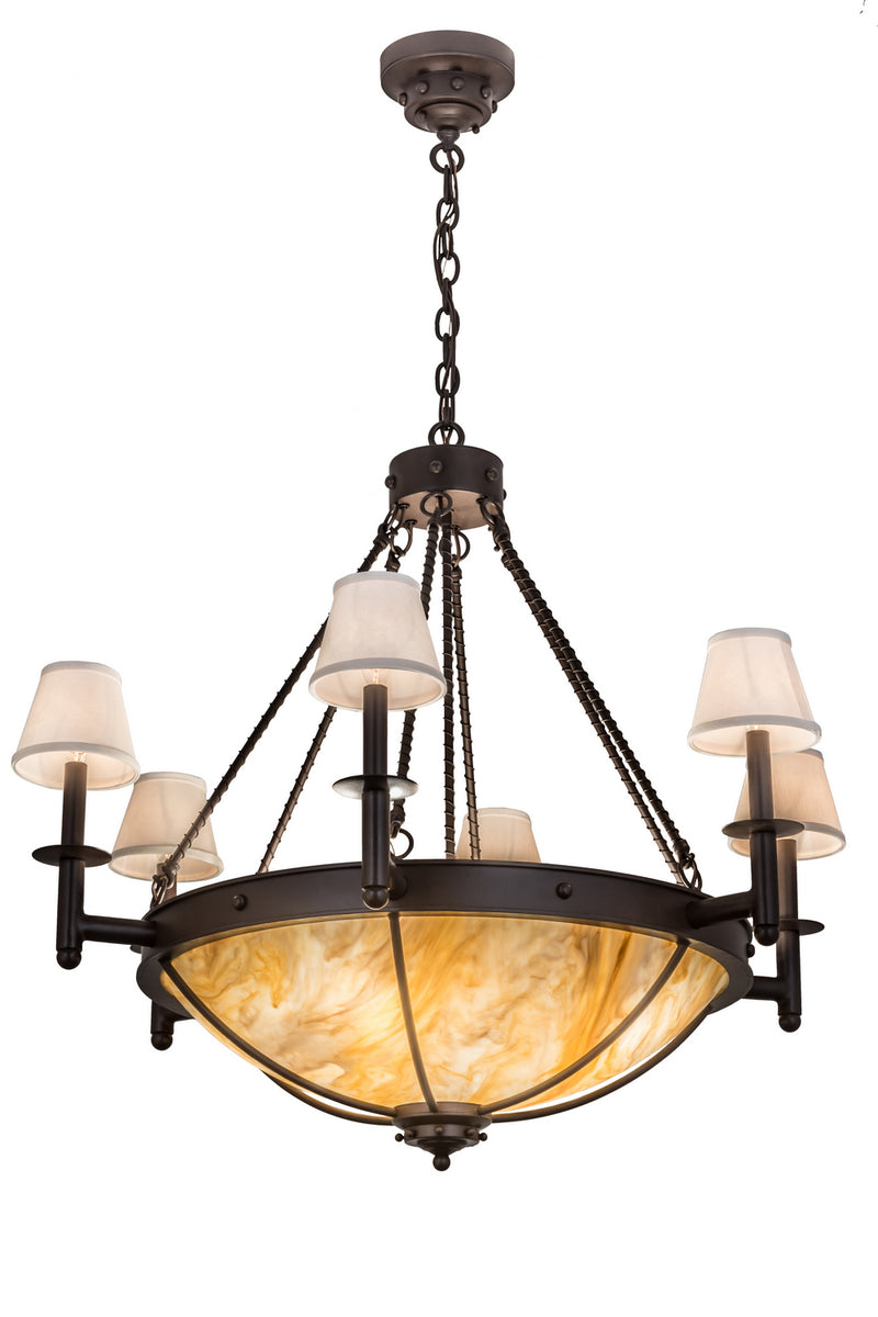 Meyda Tiffany 173511 Ten Light Chandelier, Cafe Noir