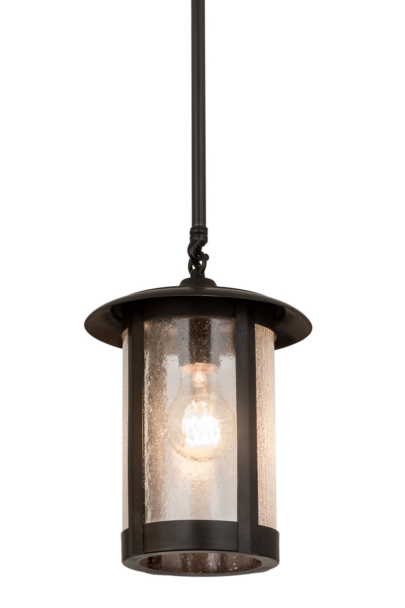 Meyda Tiffany 173688 One Light Pendant, Craftsman Brown