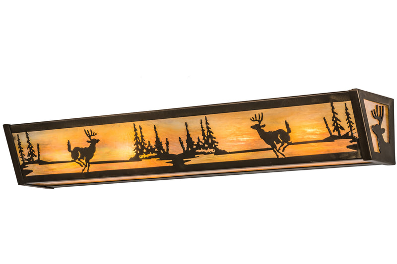 Meyda Tiffany 173839 Four Light Vanity, Antique Copper