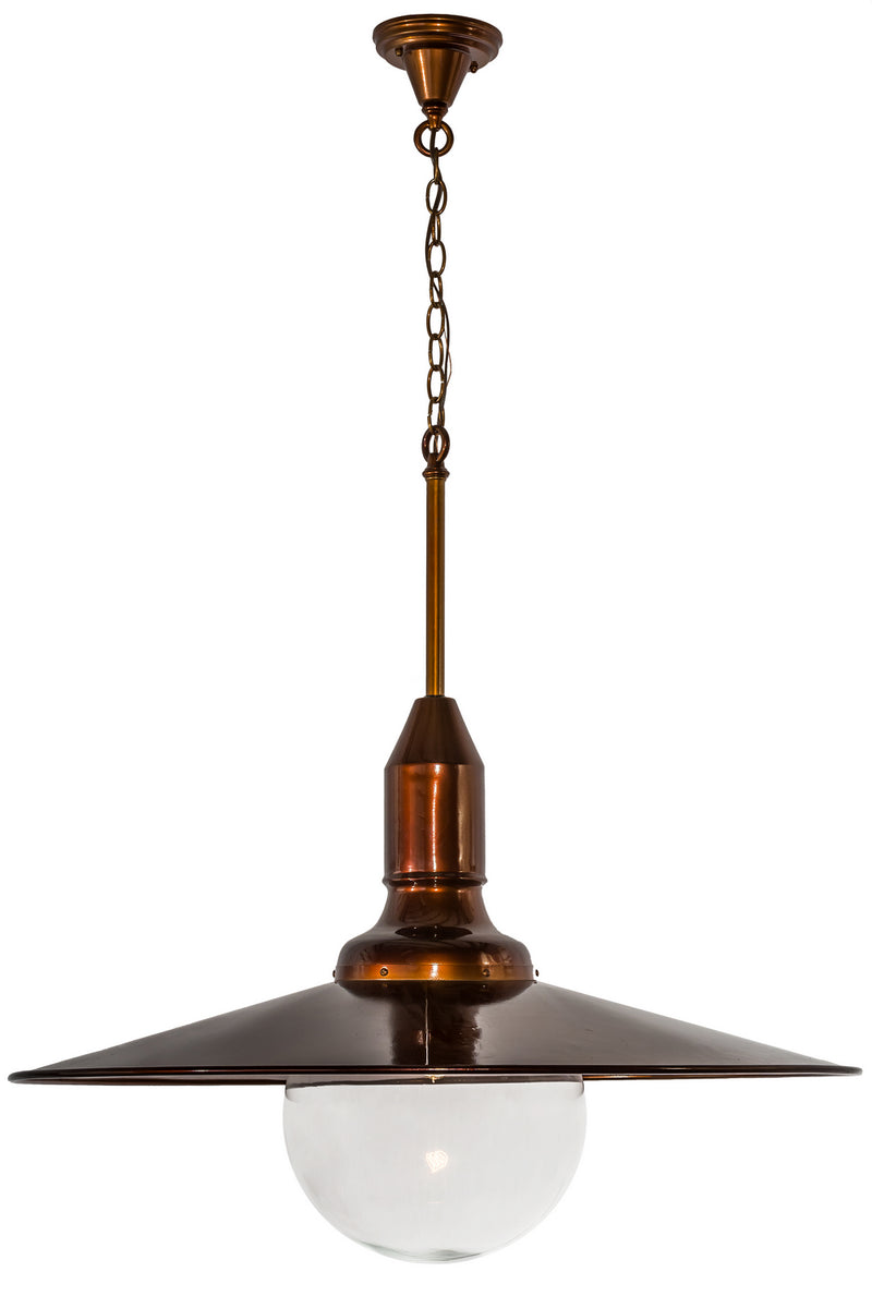 Meyda Tiffany 173885 One Light Pendant, Transparent Copper