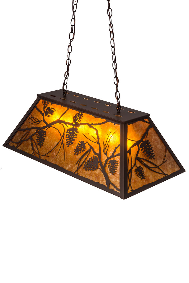 Meyda Tiffany 173949 Six Light Pendant, Mahogany Bronze