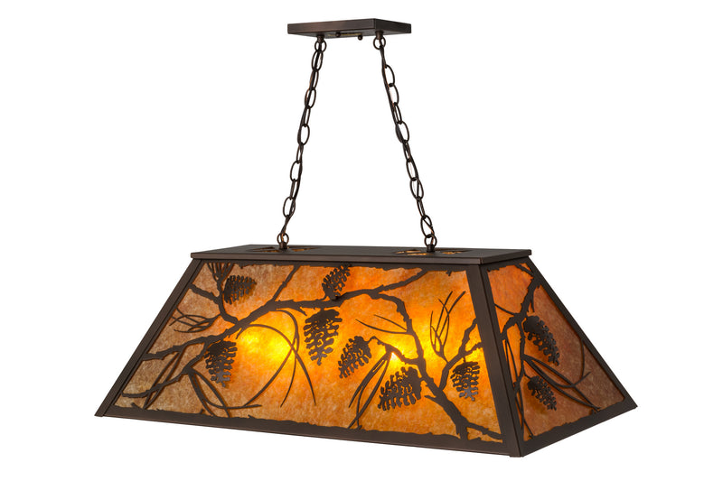 Meyda Tiffany 173949 Six Light Pendant, Mahogany Bronze