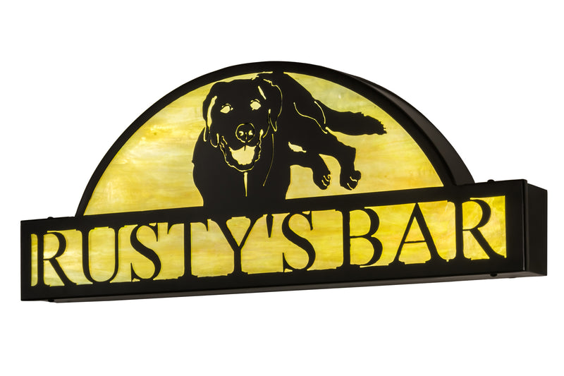 Meyda Tiffany 174058 LED Sign, Timeless Bronze