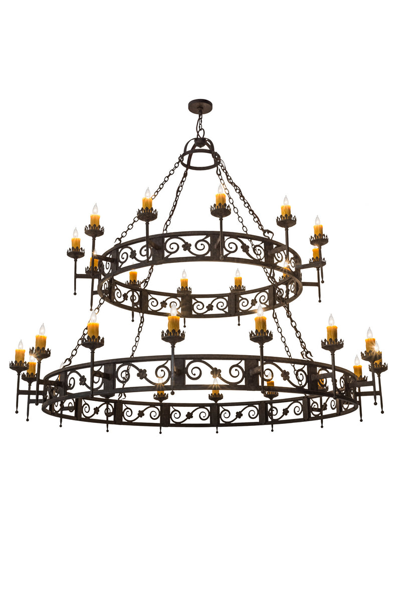 Meyda Tiffany 174181 28 Light Chandelier, Coffee Bean