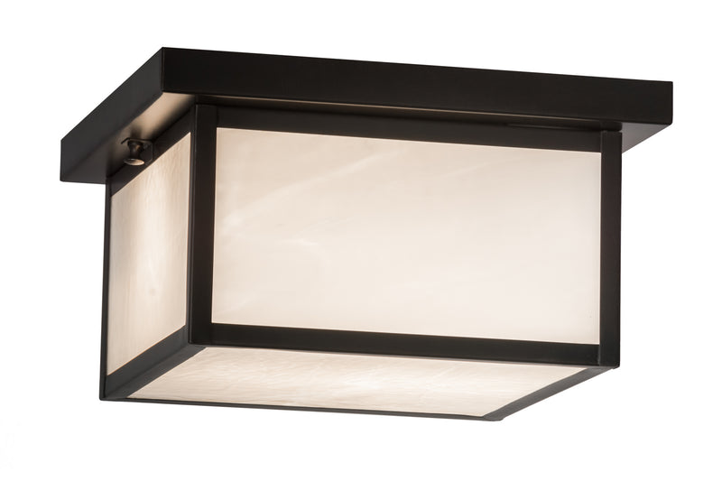 Meyda Tiffany 174183 Two Light Flushmount, Craftsman Brown