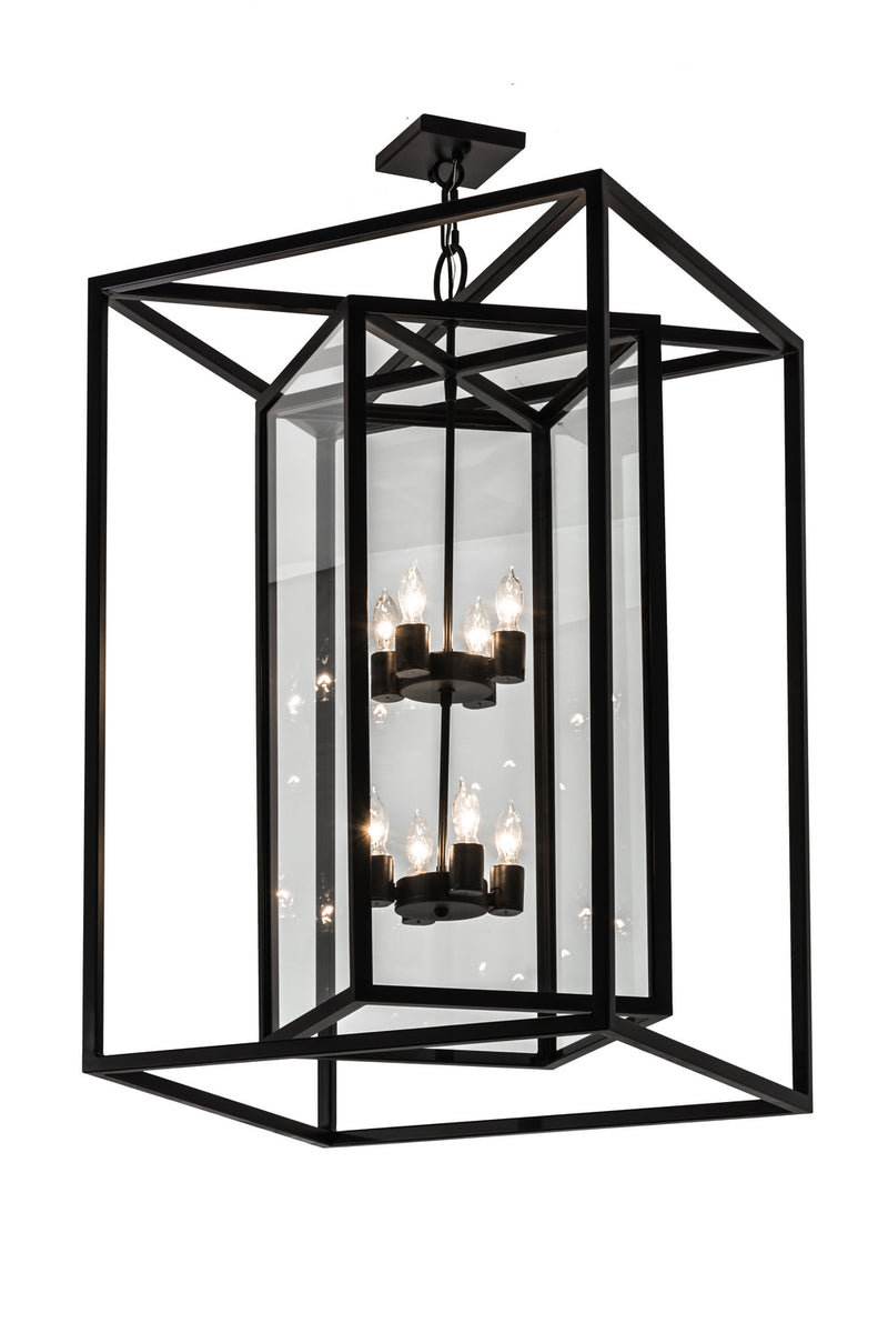 Meyda Tiffany 174264 Eight Light Pendant, Blackwash