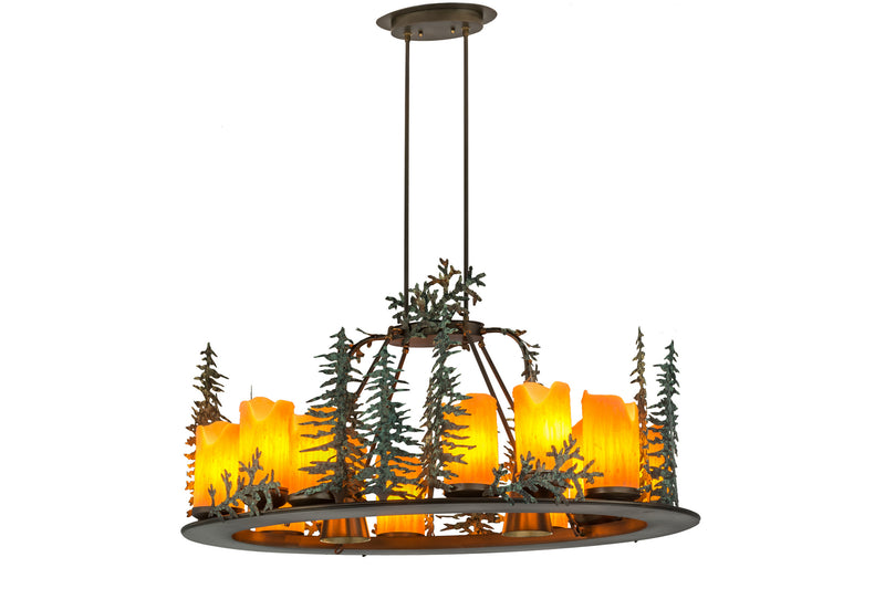 Meyda Tiffany 174864 14 Light Chandelier, Antique Copper