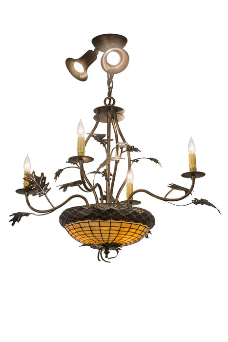 Meyda Tiffany 174910 Nine Light Chandelier, Dark Burnished Antique Copper