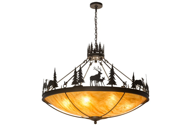 Meyda Tiffany 174948 Eight Light Pendant, Timeless Bronze
