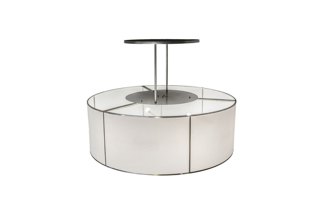 Meyda Tiffany 175109 Six Light Pendant, Nickel