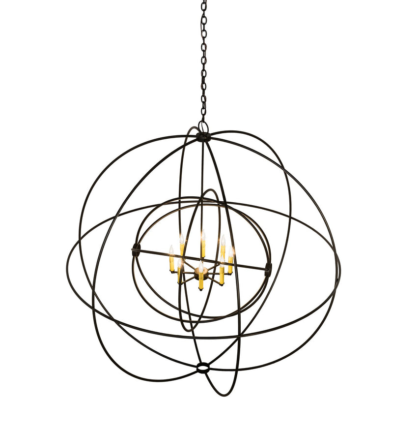 Meyda Tiffany 175340 Eight Light Chandelier, Timeless Bronze