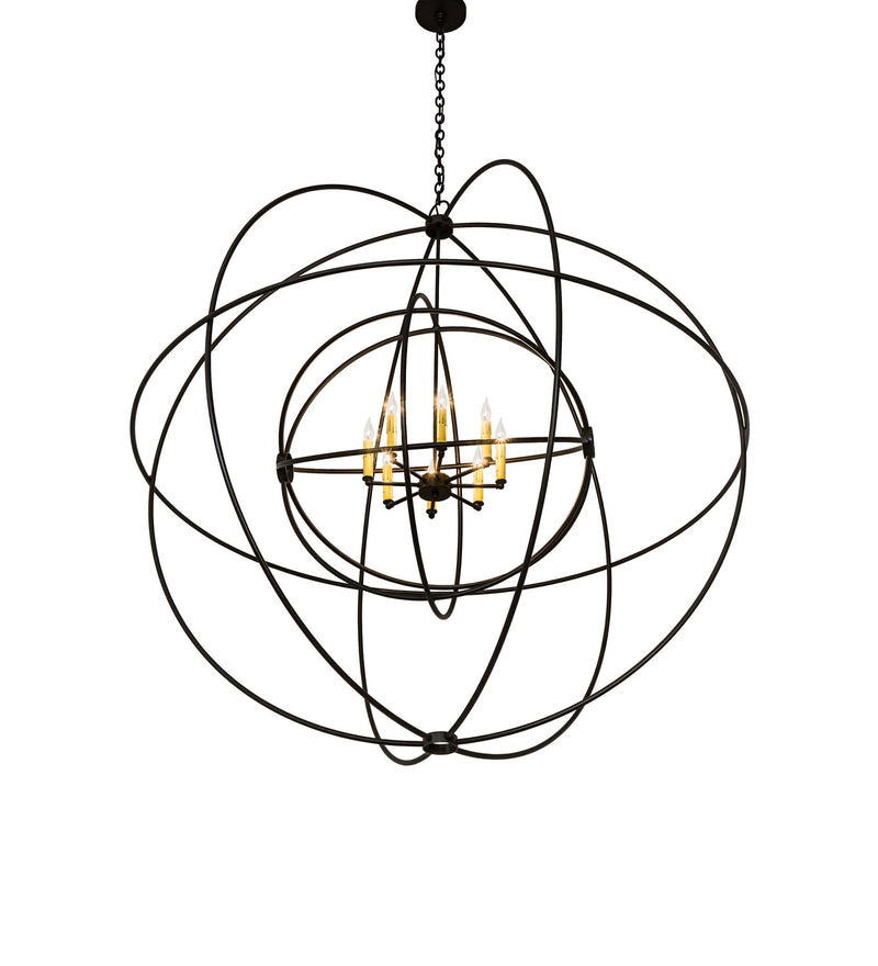 Meyda Tiffany 175340 Eight Light Chandelier, Timeless Bronze