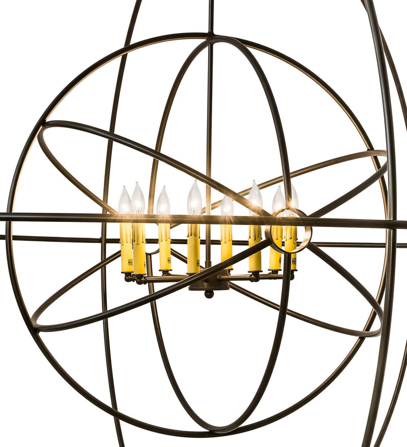 Meyda Tiffany 175340 Eight Light Chandelier, Timeless Bronze