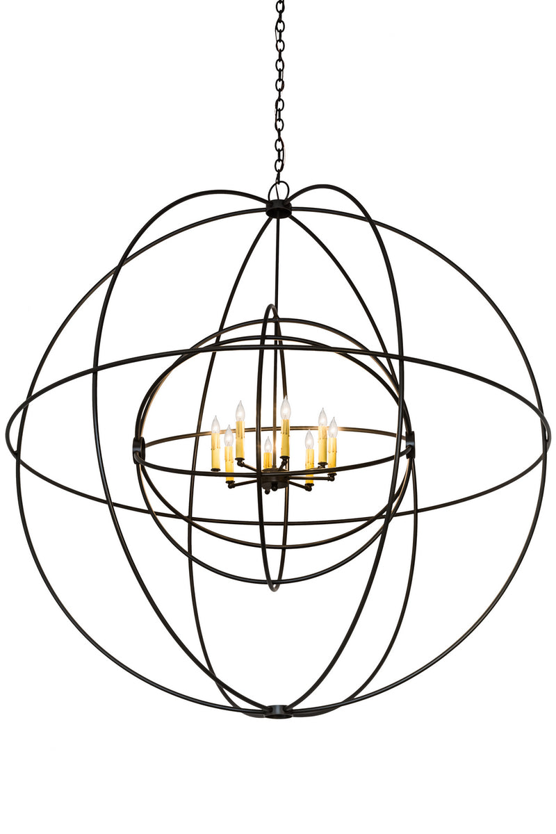 Meyda Tiffany 175340 Eight Light Chandelier, Timeless Bronze