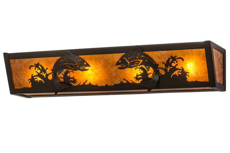 Meyda Tiffany 175897 Four Light Vanity, Timeless Bronze