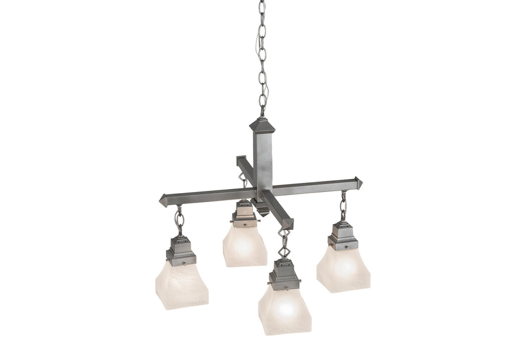 Meyda Tiffany 175992 Four Light Chandelier, Nickel