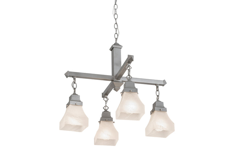 Meyda Tiffany 175992 Four Light Chandelier, Nickel