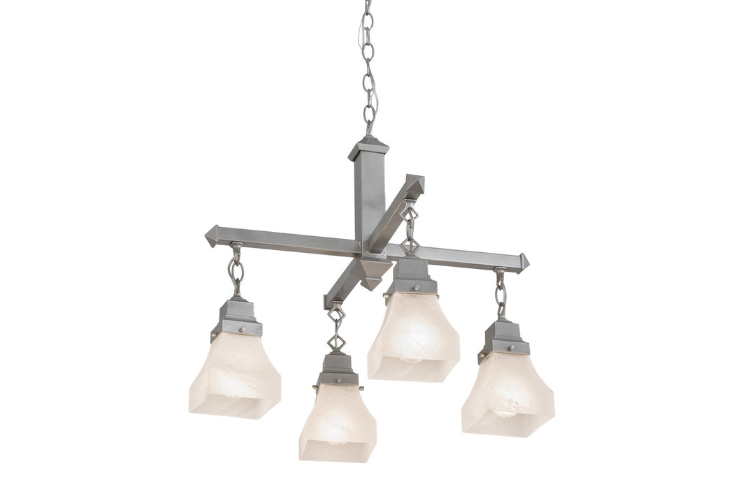 Meyda Tiffany 175992 Four Light Chandelier, Nickel