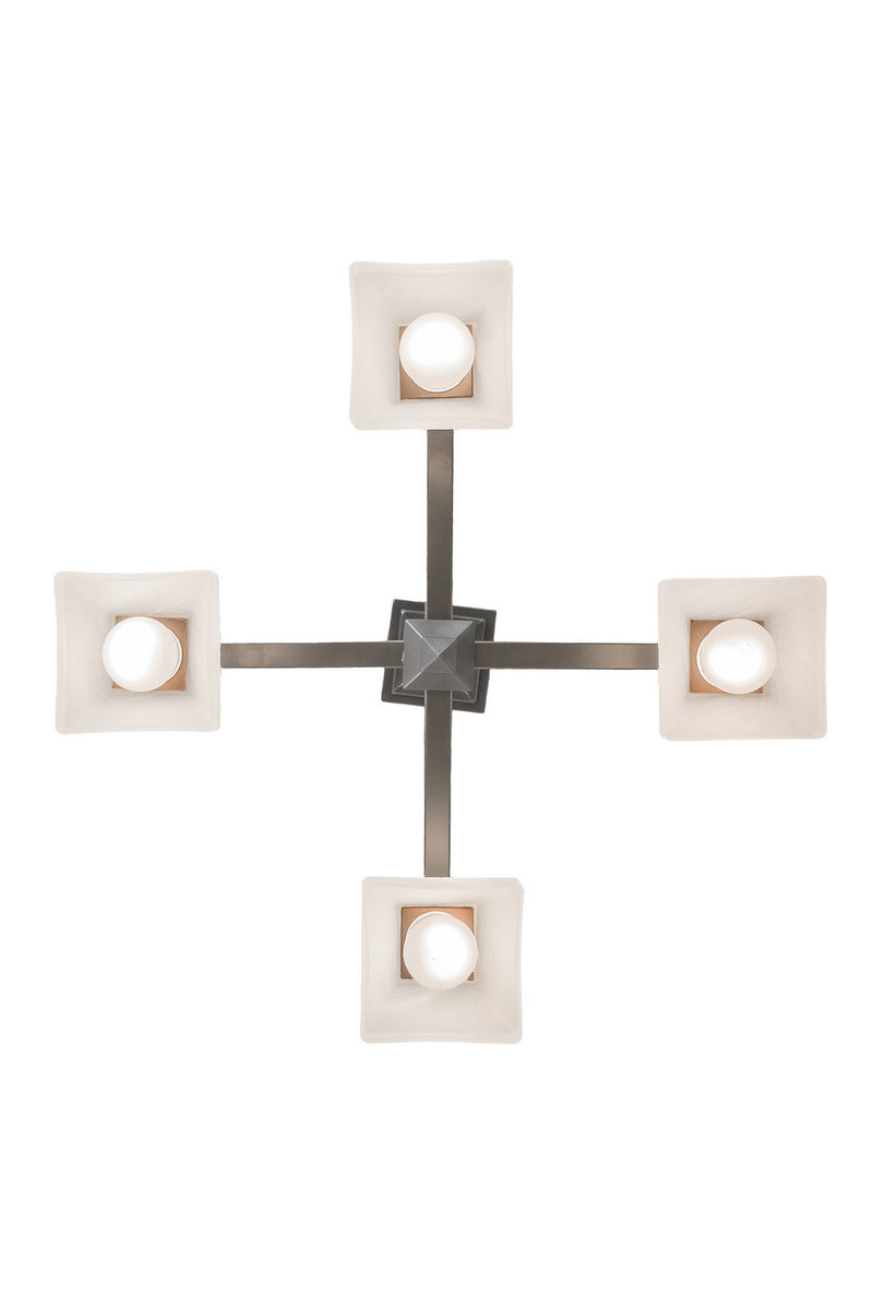 Meyda Tiffany 175992 Four Light Chandelier, Nickel