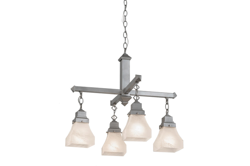 Meyda Tiffany 175992 Four Light Chandelier, Nickel