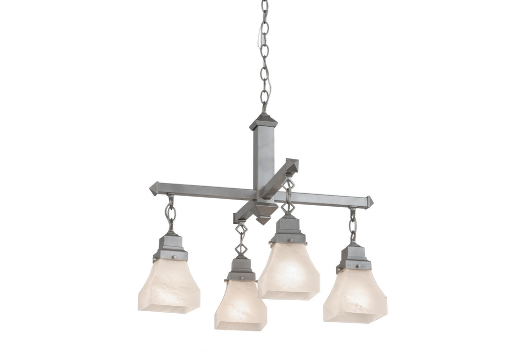 Meyda Tiffany 175992 Four Light Chandelier, Nickel