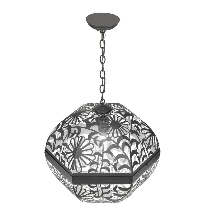 Meyda Tiffany 176143 One Light Pendant, Pewter