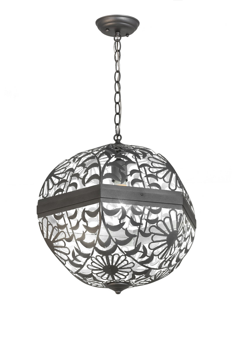 Meyda Tiffany 176143 One Light Pendant, Pewter