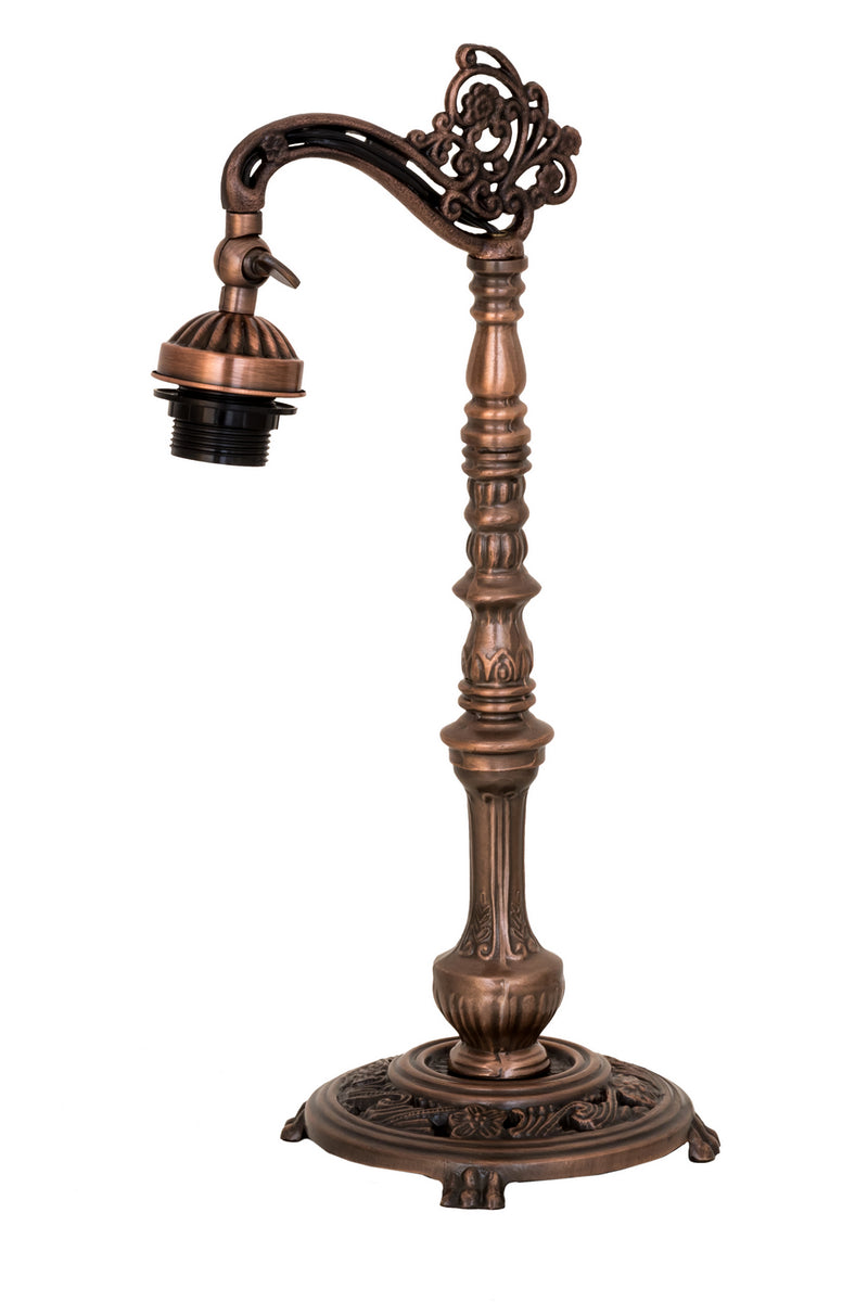 Meyda Tiffany 21195 One Light Table Base, Mahogany Bronze