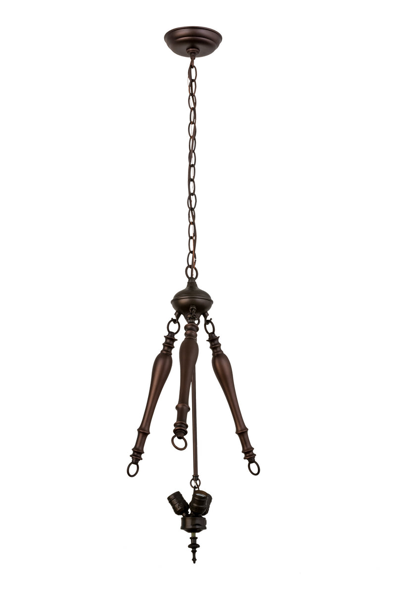 Meyda Tiffany 30459 Three Light Pendant Hardware, Mahogany Bronze