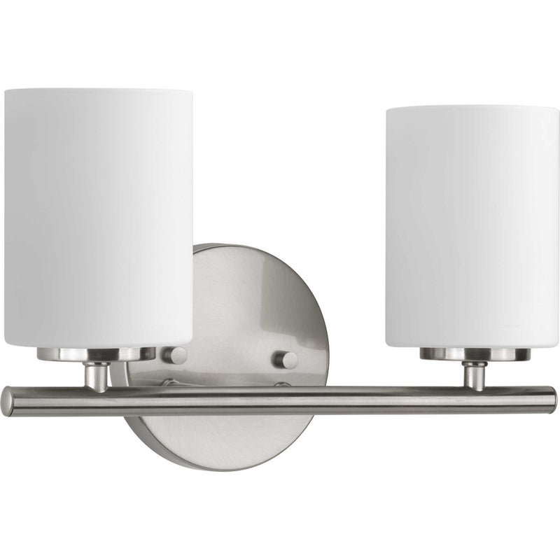 Progress Lighting P2158-09 Two Light Bath Bracket, Brushed Nickel