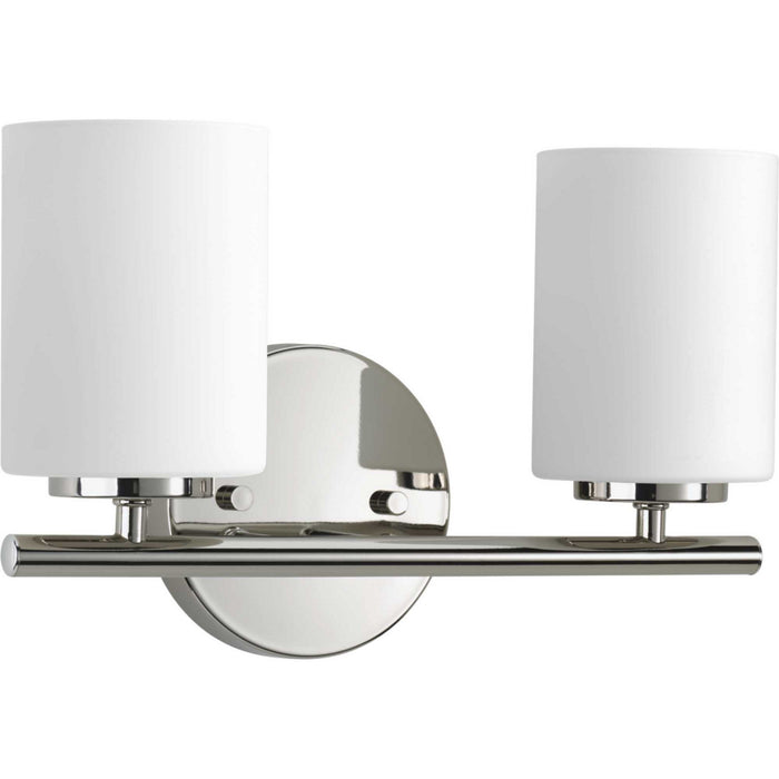 Progress Lighting P2158-104 Two Light Bath Bracket, Polished Nickel